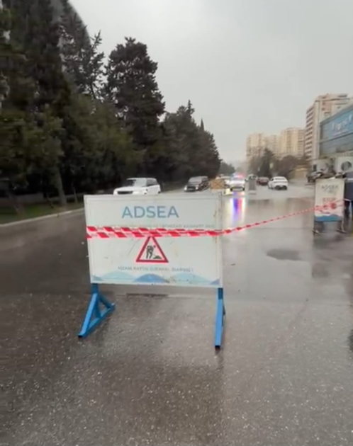 İntensiv yağışlarla əlaqədar ADSEA gücləndirilmiş iş rejimində çalışır