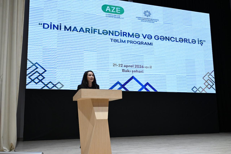 “Dini maarifləndirmə və gənclərlə iş” mövzusunda təlim proqramına start verilib