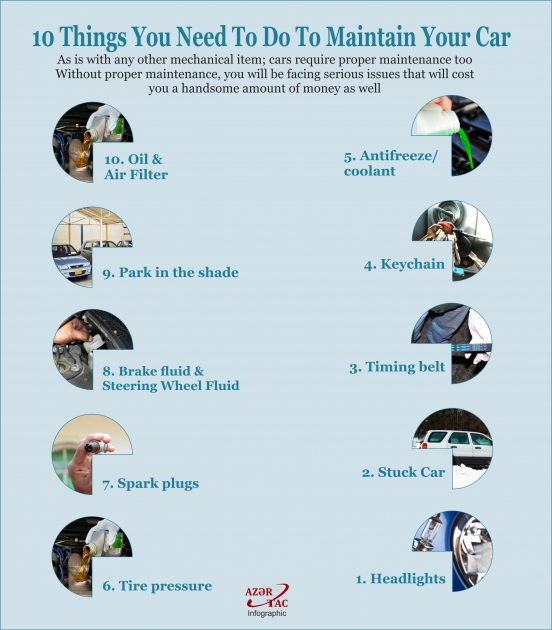 10 Things You Need To Do To Maintain Your Car - INFOGRAPHIC