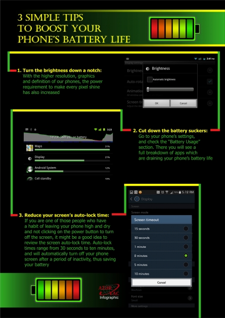 3 Simple Tips To Boost Your Phone’s Battery Life - INFOGRAPHIC
