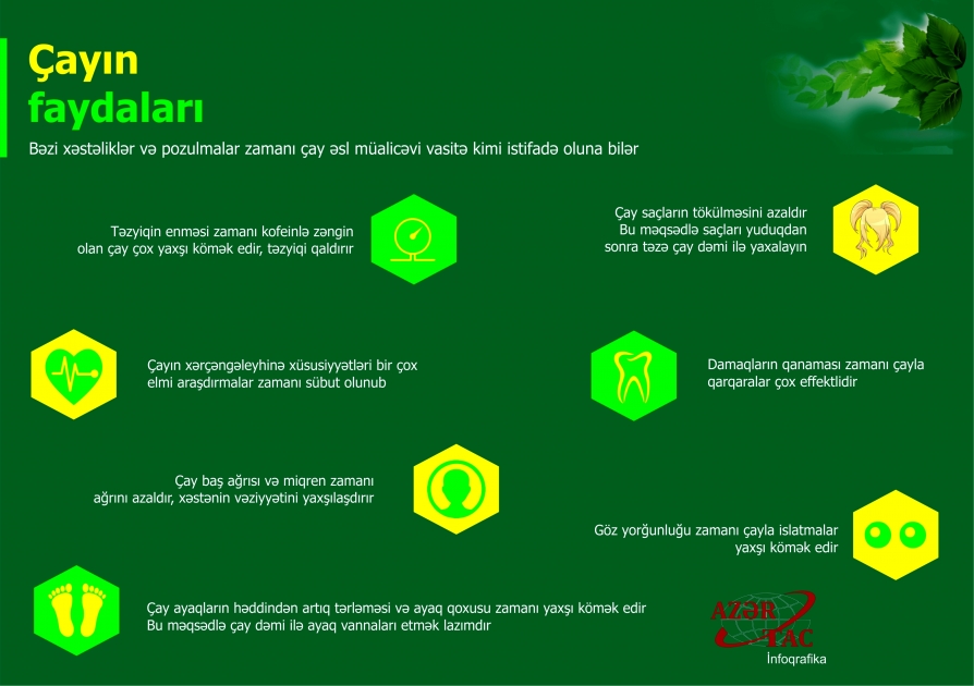 Çayın faydaları - İNFOQRAFİKA