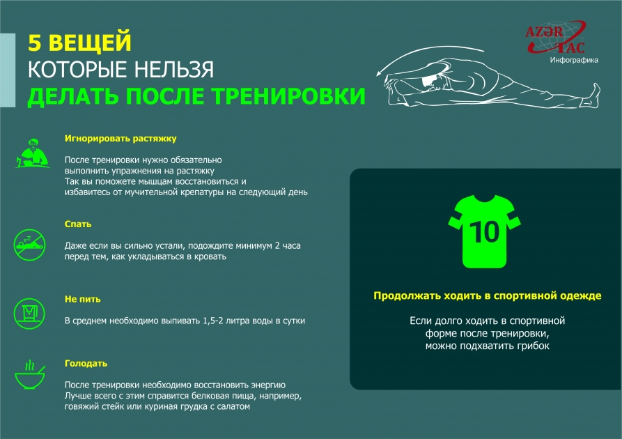 5 ВЕЩЕЙ, КОТОРЫЕ НЕЛЬЗЯ ДЕЛАТЬ ПОСЛЕ ТРЕНИРОВКИ