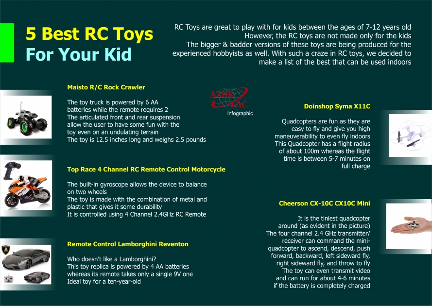 5 Best RC Toys For Your Kid - INFOGRAPHIC