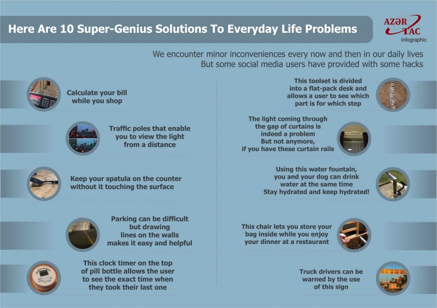 Here Are 10 Super-Genius Solutions To Everyday Life Problems - INFOGRAPHIC