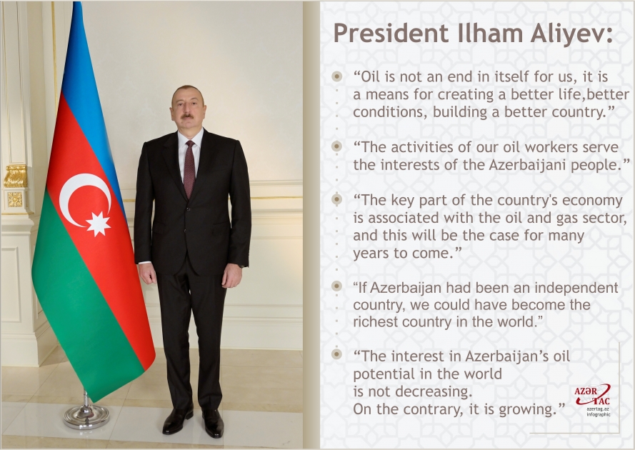 Oil is not an end in itself for us, it is a means for creating a better life, better conditions, building a better country