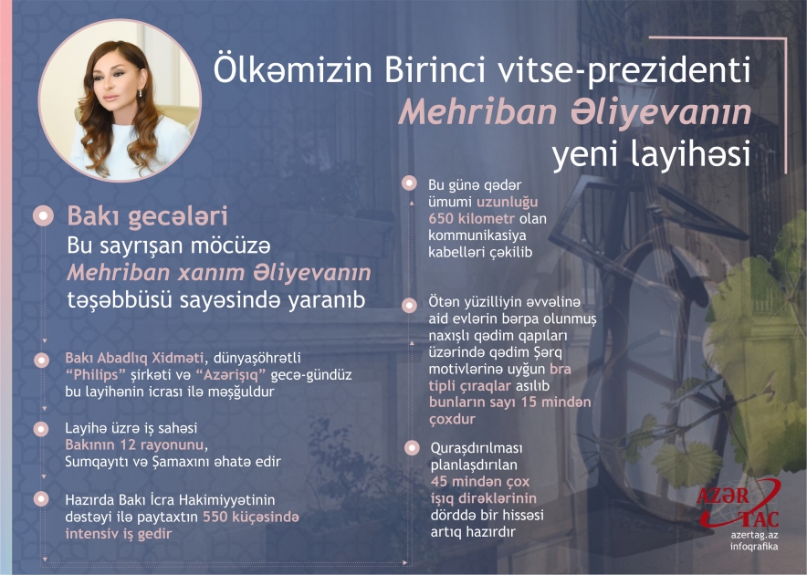 Birinci vitse-prezident Mehriban Əliyevanın yeni layihəsi