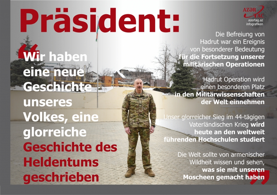 Präsident: Wir haben eine neue Geschichte unseres Volkes, eine glorreiche Geschichte des Heldentums geschrieben