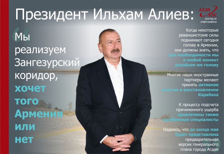 Президент Ильхам Алиев: Мы реализуем Зангезурский коридор, хочет того Армения или нет