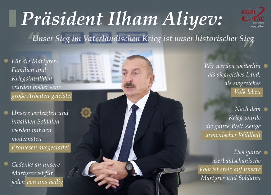 Präsident Ilham Aliyev: Unser Sieg im Vaterländischen Krieg ist unser historischer Sieg