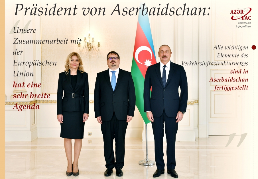 Präsident von Aserbaidschan: Unsere Zusammenarbeit mit der Europäischen Union hat eine sehr breite Agenda