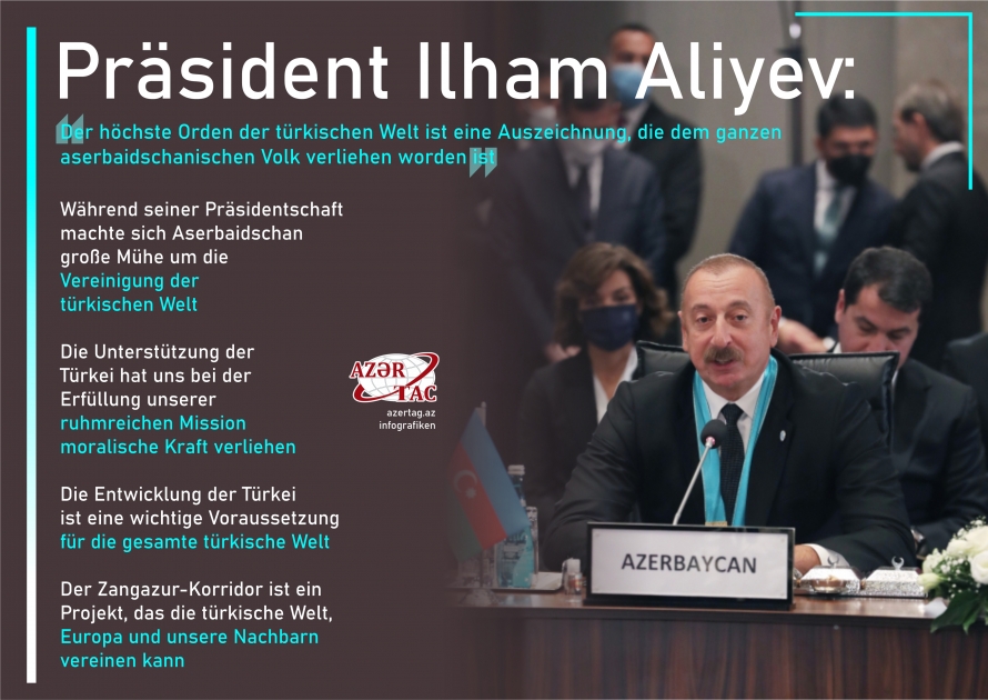 Präsident Ilham Aliyev: Der höchste Orden der türkischen Welt ist eine Auszeichnung, die dem ganzen aserbaidschanischen Volk verliehen worden ist