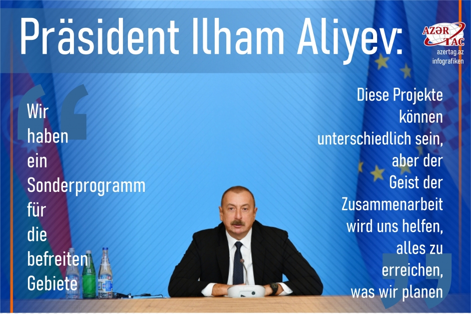 Präsident Ilham Aliyev: Wir haben ein Sonderprogramm für die befreiten Gebiete