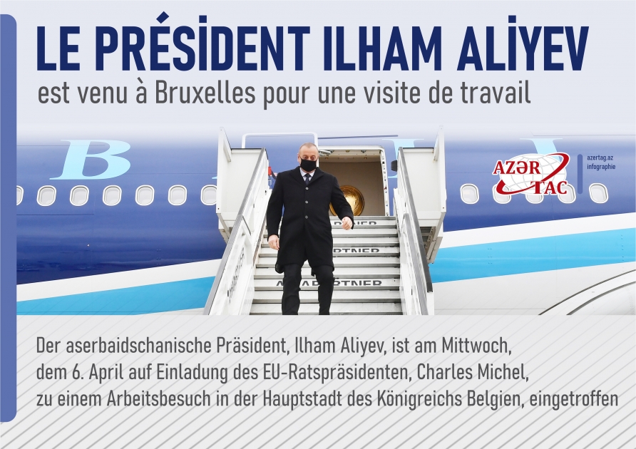 Le président Ilham Aliyev est venu à Bruxelles pour une visite de travail