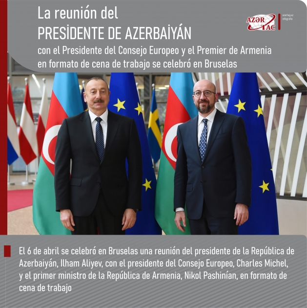 La reunión del Presidente de Azerbaiyán con el Presidente del Consejo Europeo y el Premier de Armenia en formato de cena de trabajo se celebró en Bruselas