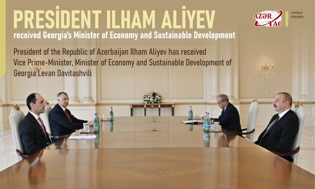 President Ilham Aliyev received Georgia’s Minister of Economy and Sustainable Development