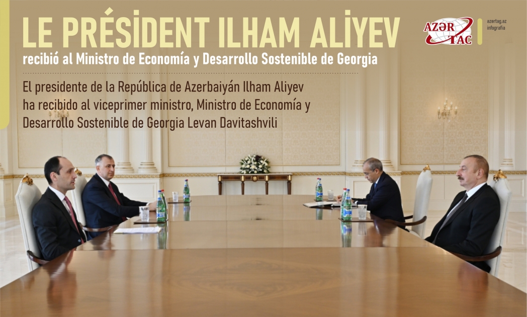 El Presidente de Azerbaiyán recibió al Ministro de Economía y Desarrollo Sostenible de Georgia
