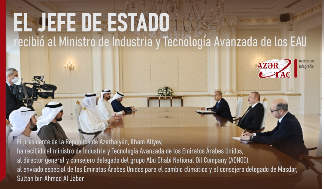 El Jefe de Estado recibió al Ministro de Industria y Tecnología Avanzada de los EAU