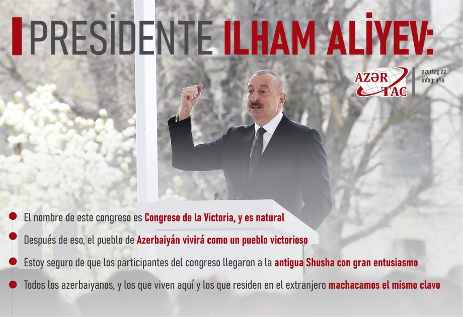 Presidente Ilham Aliyev: El nombre de este congreso es Congreso de la Victoria, y es natural