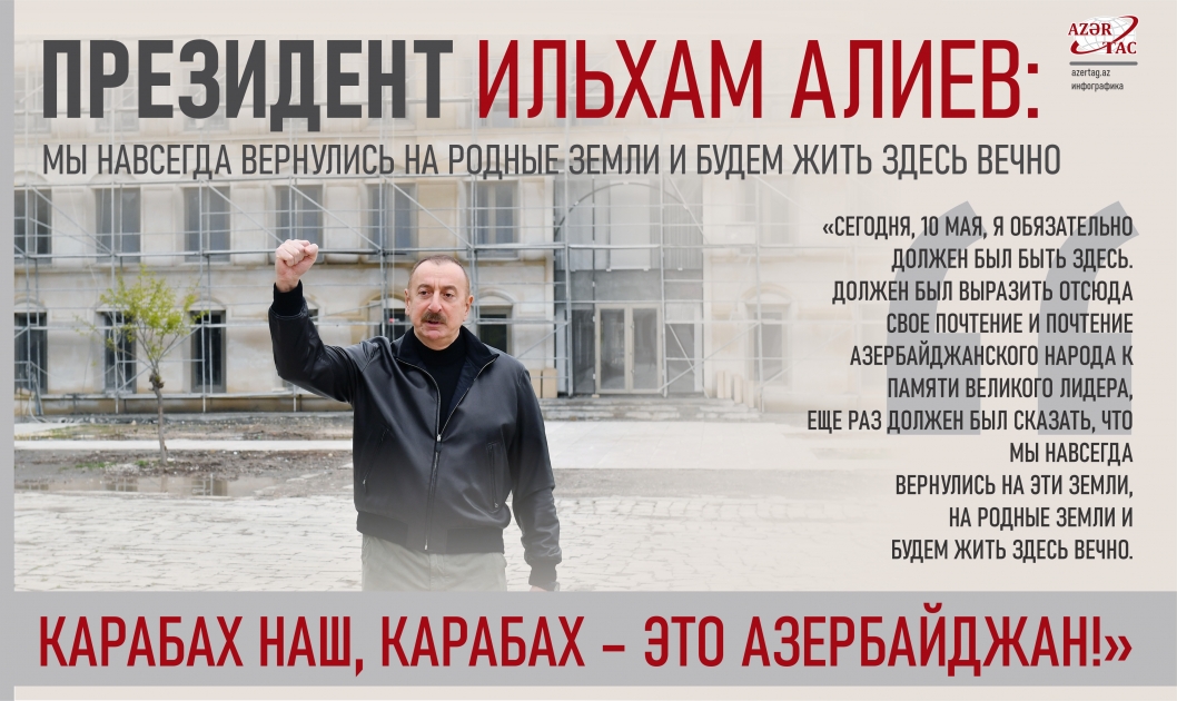 Президент Ильхам Алиев: Мы навсегда вернулись на родные земли и будем жить здесь вечно