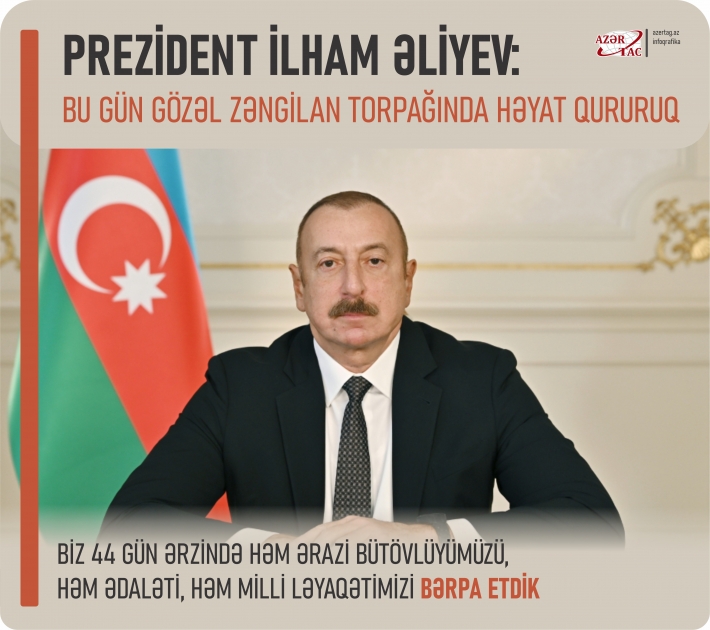 Azərbaycan Prezidenti: Biz güclü olmasaq, istədiyimiz kimi yaşaya bilmərik
