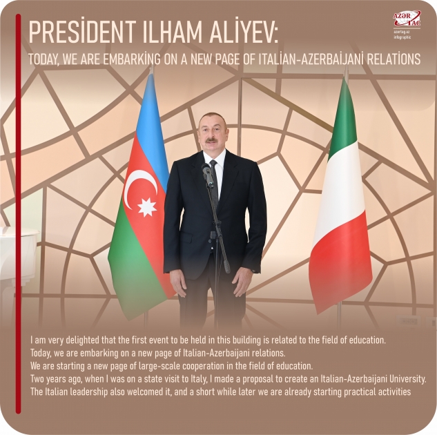 President Ilham Aliyev: Today, we are embarking on a new page of Italian-Azerbaijani relations