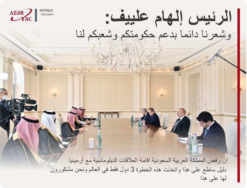 الرئيس إلهام علييف:وشعرنا دائما بدعم حكومتكم وشعبكم لنا