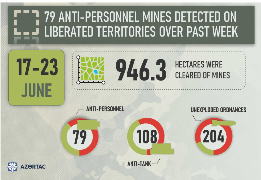 79 anti-personnel mines detected on liberated territories over past week