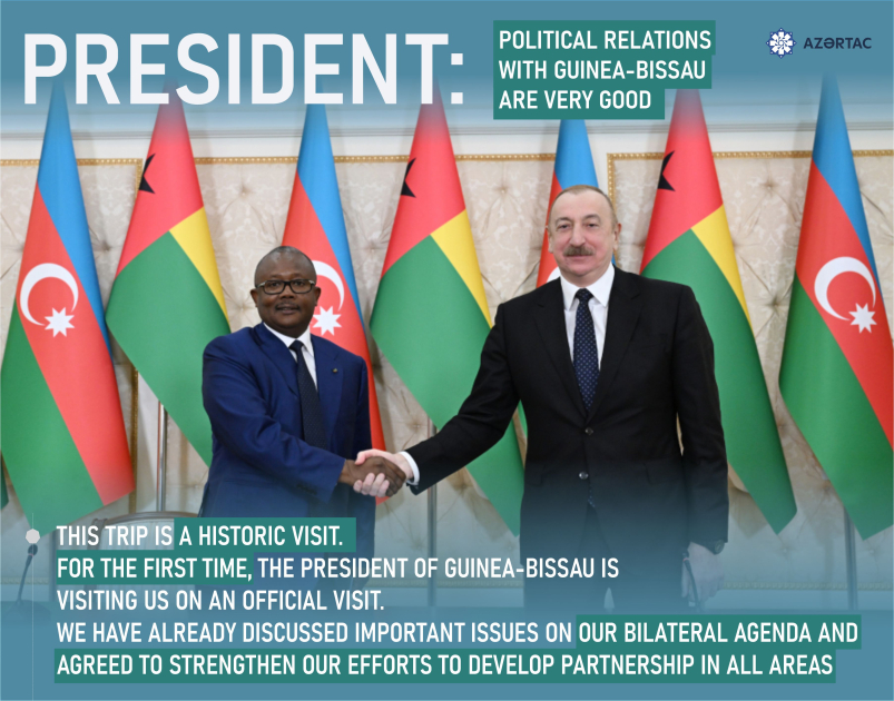 President Ilham Aliyev: Political relations with Guinea-Bissau are very good