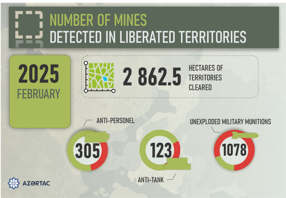 Number of mines detected in liberated territories