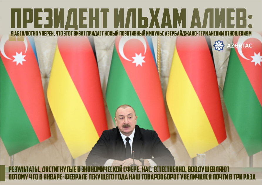 Президент Ильхам Алиев: Я абсолютно уверен, что этот визит придаст новый позитивный импульс азербайджано-германским отношениям