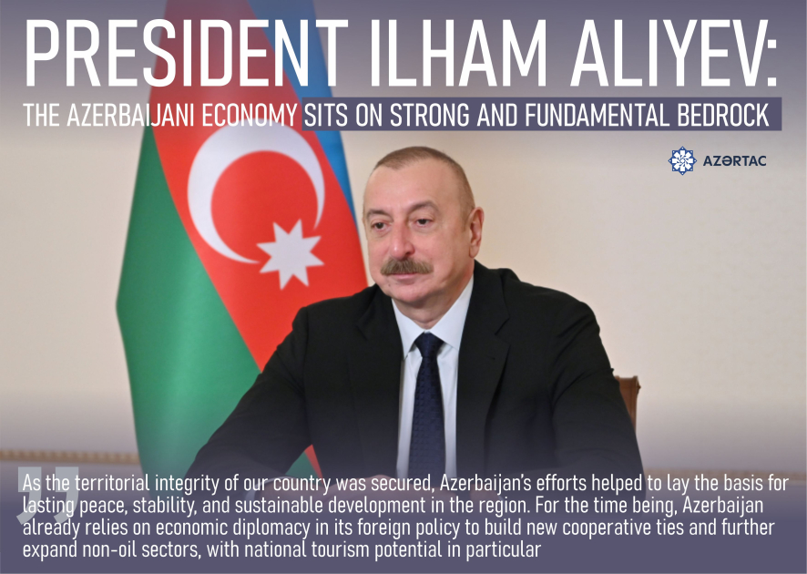 President Ilham Aliyev: The Azerbaijani economy sits on strong and fundamental bedrock