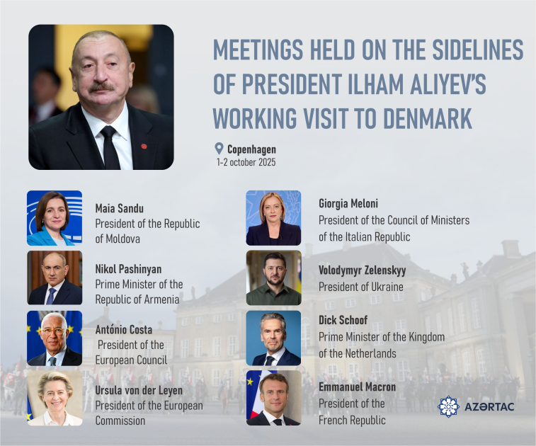 Meetıngs held on the sıdelınes of Presıdent Ilham Alıyev’s workıng vısıt to Denmark