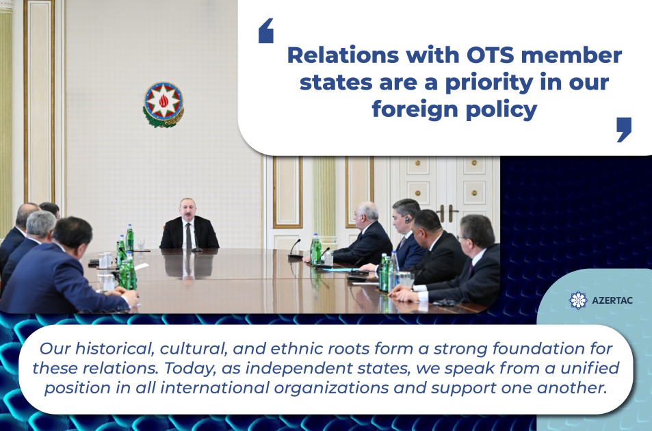 Azerbaijani President: Relations with OTS member states are a priority in our foreign policy