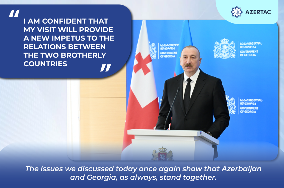President Ilham Aliyev: I am confident that my visit will provide a new impetus to the relations between the two brotherly countries