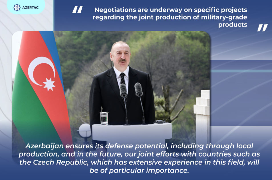 President: Negotiations are underway on specific projects regarding the joint production of military-grade products
