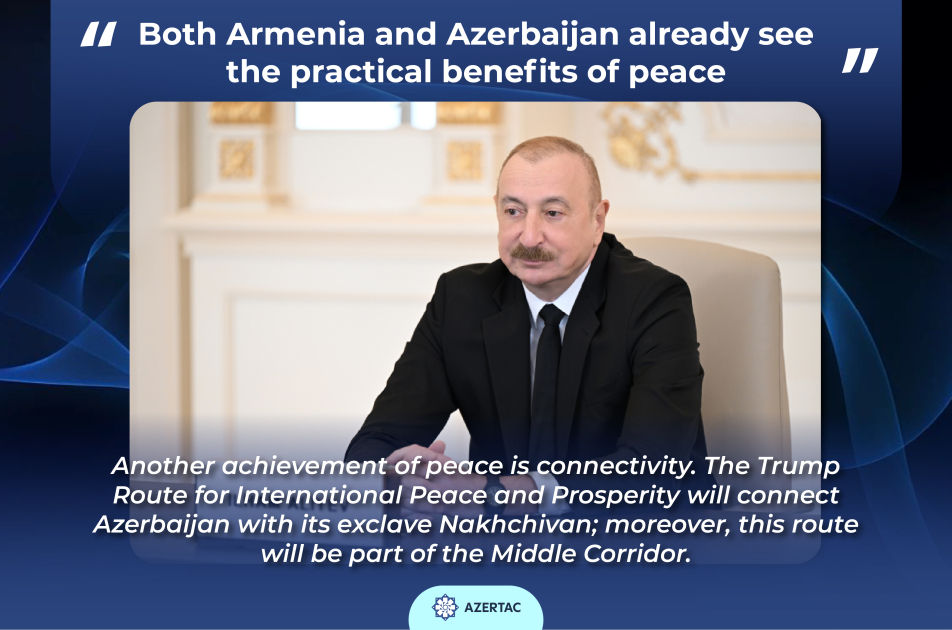 President Ilham Aliyev: Both Armenia and Azerbaijan already see the practical benefits of peace