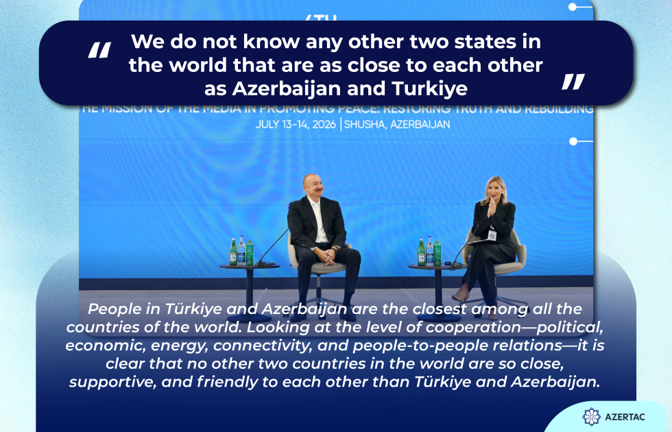 President: We do not know any other two states in the world that are as close to each other as Azerbaijan and Turkiye