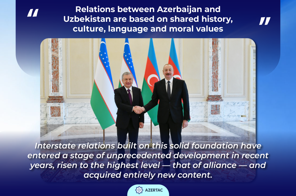 President: Relations between Azerbaijan and Uzbekistan are based on shared history, culture, language and moral values