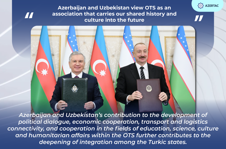 President Ilham Aliyev: Azerbaijan and Uzbekistan view OTS as an association that carries our shared history and culture into the future