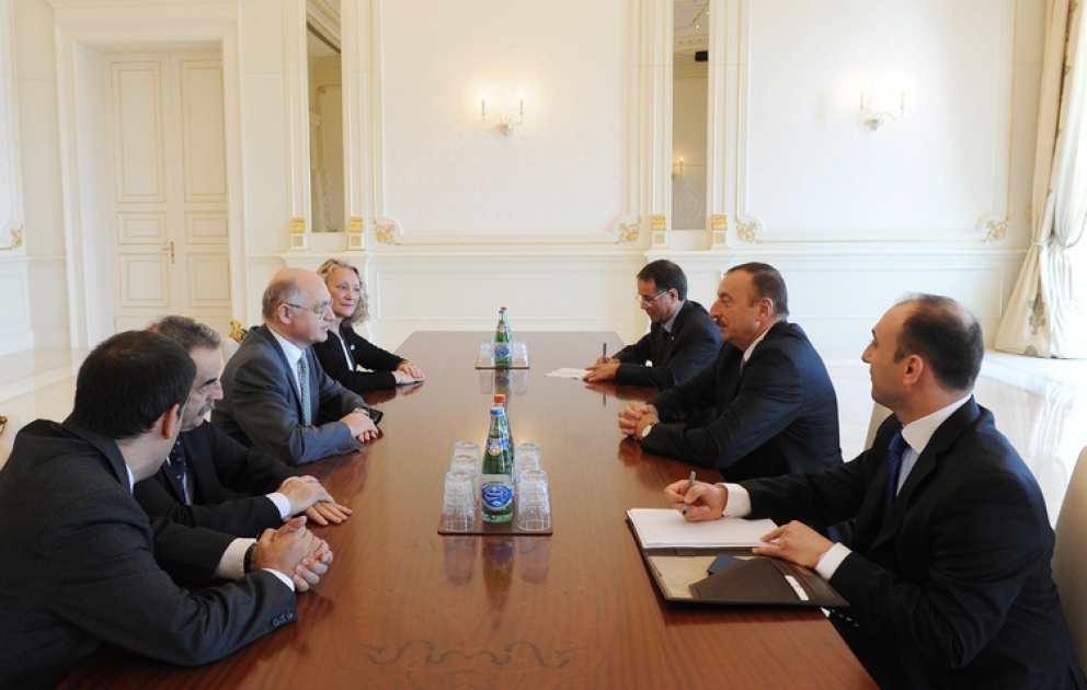 Le Président azerbaïdjanais M. Ilham Aliyev a reçu la délégation dirigée par le ministre argentin des Affaires Etrangères