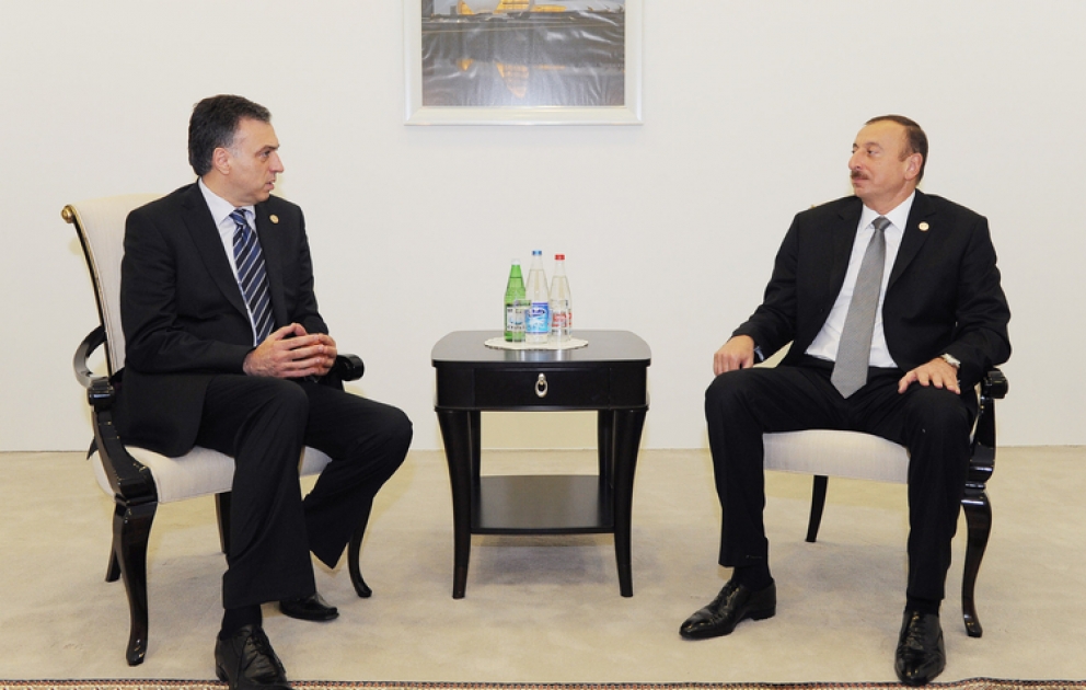Le président azerbaïdjanais Ilham Aliyev a reçu son homologue monténégrin Filip Vujanovic