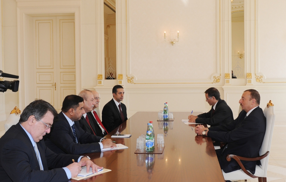 Le président azerbaïdjanais Ilham Aliyev a reçu la délégation conduite par le vice-Premier ministre irakien pour l’économie