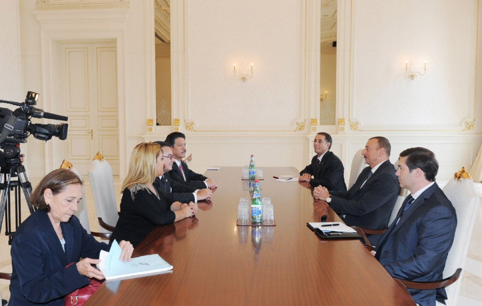 Le président azerbaïdjanais Ilham Aliyev a reçu la délégation conduite par le vice-président du Sénat des Etats-Unis du Mexique