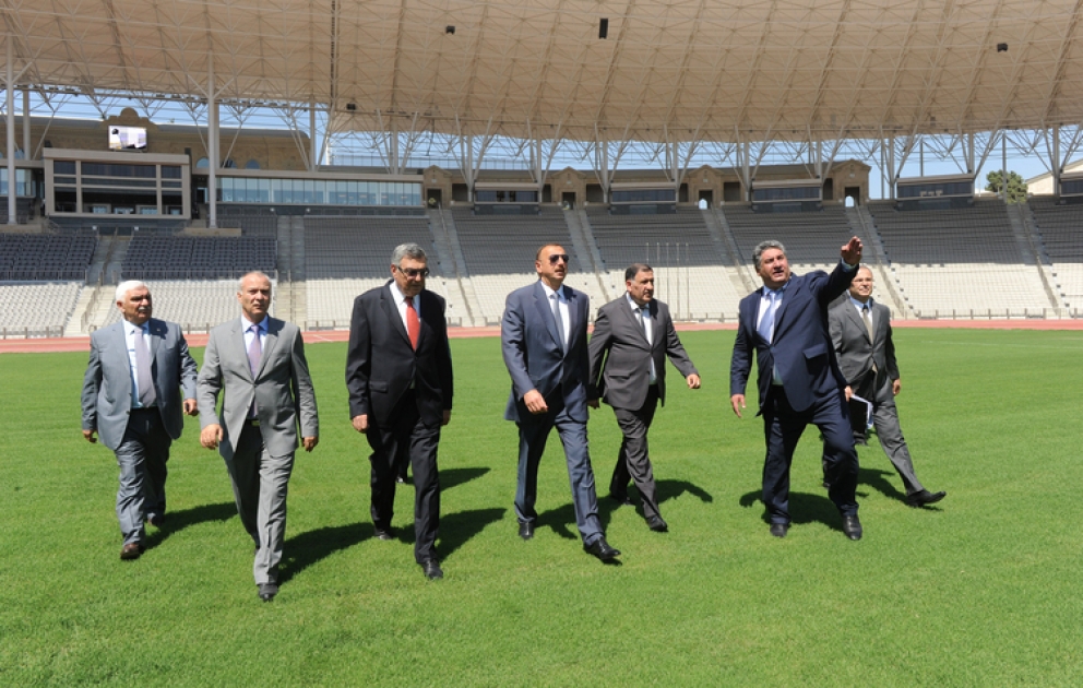 Le président azerbaïdjanais M. Ilham Aliyev a participé à l’inauguration du Stade de la République Tofig Bahramov après sa reconstruction
