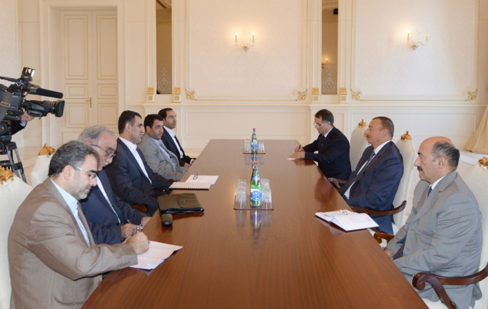 Le président azerbaïdjanais M. Ilham Aliyev a reçu la délégation iranienne dirigée par Seyid Hassan Moussevi, vice- président de l’Iran, président de l’Organisation iranienne du Patrimoine culturel et de la Culture