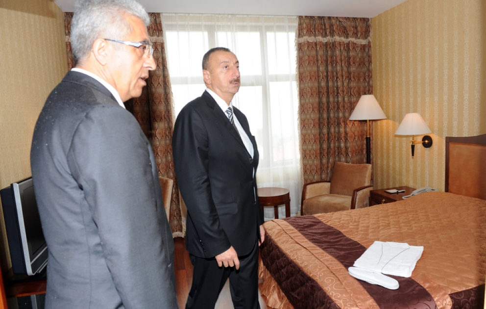 Le président M. Ilham Aliyev a participé à la cérémonie d’ouverture de l’hôtel «Shaki Palace»