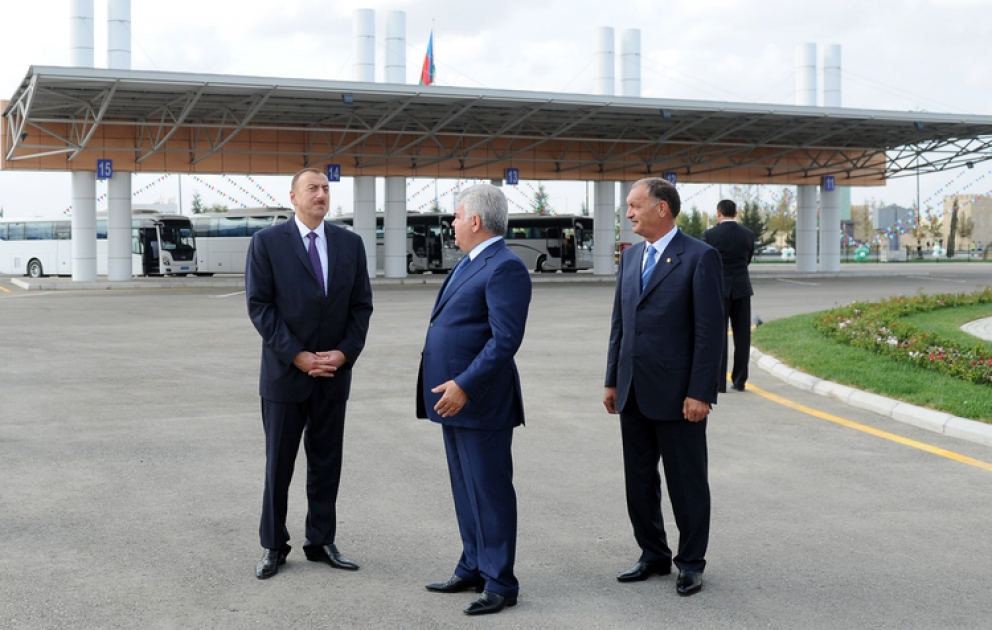 Le président M. Ilham Aliyev a participé à l’ouverture de la nouvelle Gare Routière