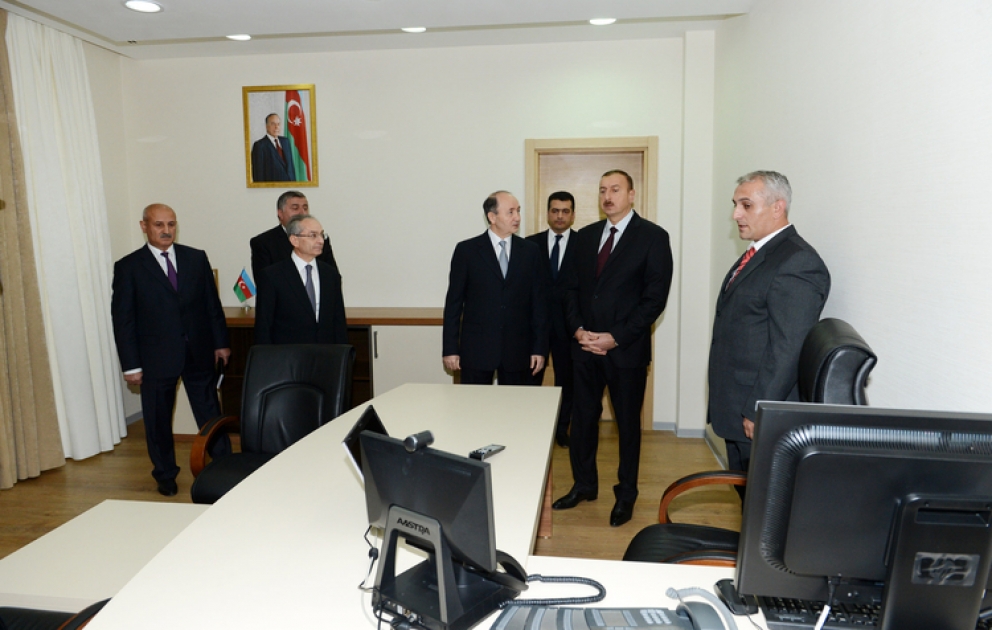 Le président azerbaïdjanais M. Ilham Aliyev a participé à l’inauguration du bâtiment administratif du tribunal de l’arrondissement de Yassamal