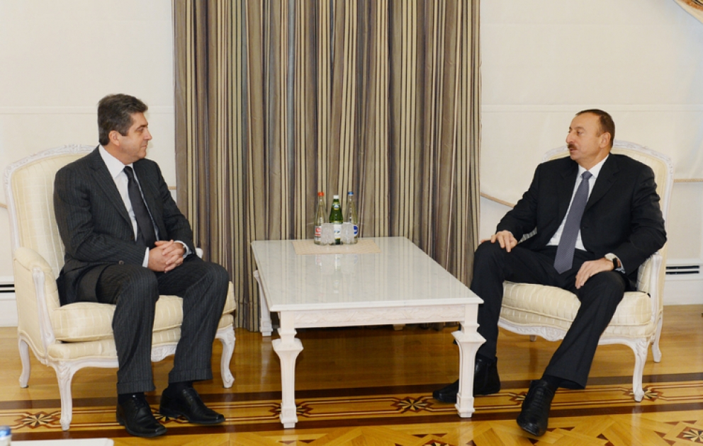 Le président azerbaïdjanais Ilham Aliyev a reçu Géorgui Parvanov, ancien président bulgare