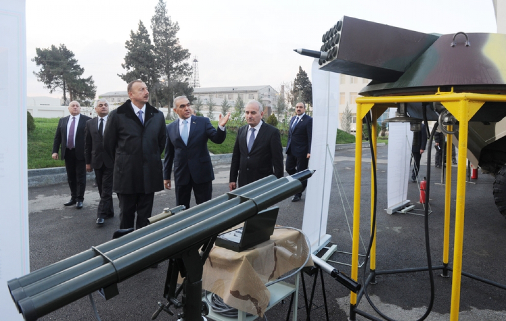 Le président azerbaïdjanais Ilham Aliyev a participé à l’inauguration de l’usine de fabrication d’armes et engins militaires du Ministère de l’Industrie de Défense
